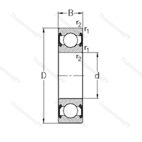 Подшипник шариковый радиальный