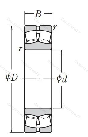 Сферический роликовый подшипник 22215 EAE 4C 3 от производителя  NSK