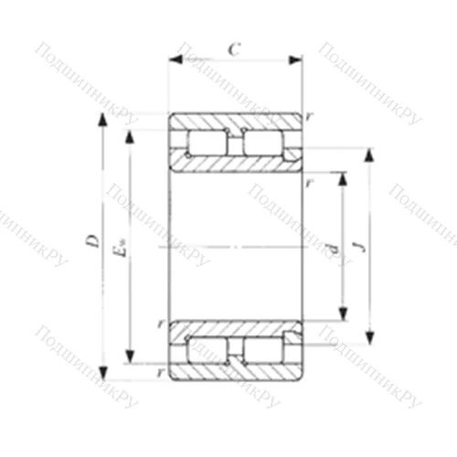 Подшипник роликовый радиальный NAG 4902