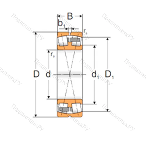 Подшипник роликовый радиальный самоцентрирующийся 22317 MBW 33