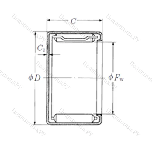 Подшипник игольчатый радиальный MFJL-2025L
