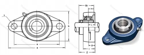 Подшипниковый узел UCFL 209 в Сургуте