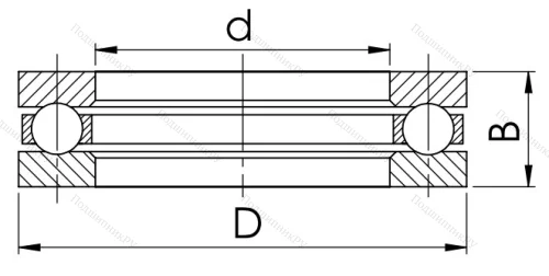 Упорный шариковый подшипник 8320 (51320) в Сургуте