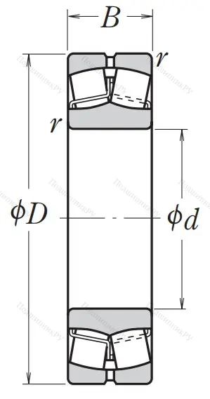 Сферический роликовый подшипник 22209 EAE 4