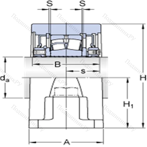Стационарные роликоподшипниковые узлы ( ConCentra, для дюймовых валов) SYR 2 3/16 N