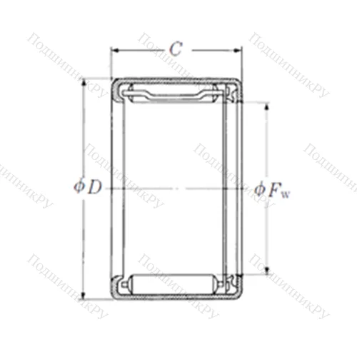 Подшипник игольчатый радиальный FJLT-4028