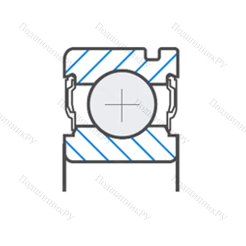 Подшипник шариковый радиальный BB 1-4012