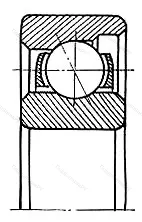 Модификация подшипника 5-6010Л1 размер 10x28x8