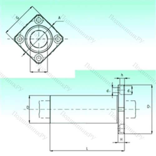 Подшипник шариковый линейный KBKL 08