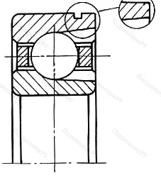Модификация подшипника 85-170310Е1Ш5 размер 50x110x27