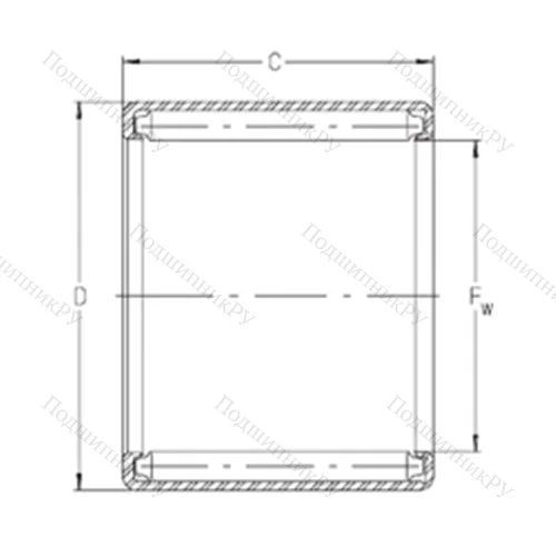 Подшипник игольчатый радиальный S 44