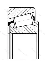 Модификация подшипника 5-7511А размер 55x100x26,75