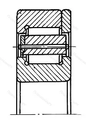 Модификация подшипника 8-22320М размер 100x215x47 от производителя  ГПЗ-1