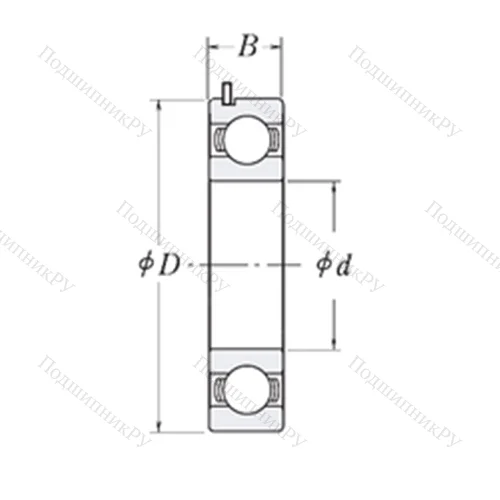Подшипник шариковый радиальный 6205 JRW 3 C 3