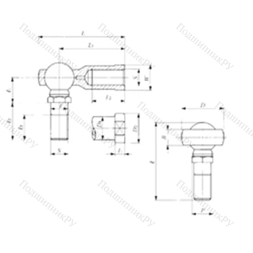 Подшипник скольжения сферический LHS 20