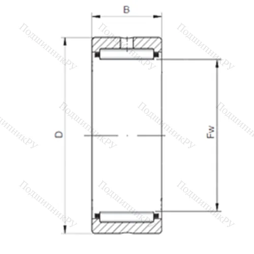Подшипник игольчатый радиальный RNA 4972