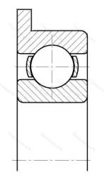 Модификация подшипника 840154Ю3 размер 1,5x4/5x1,6 от производителя  ГПЗ-5