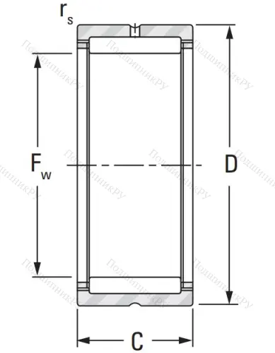 Игольчатый подшипник NK 30/30 A