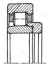 Подшипник NU 2324ECMA/C 3+H 2324 размер 120x260x100/86 от производителя  SKF