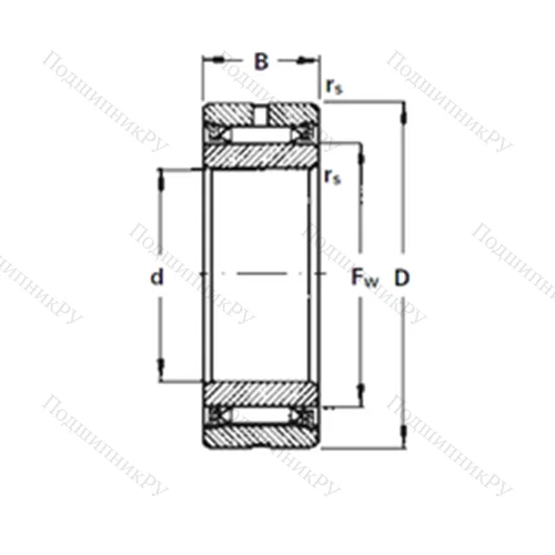 Подшипник игольчатый радиальный NA 3120