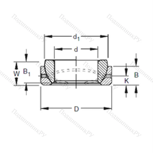 Подшипник скольжения сферический 25SBT 40
