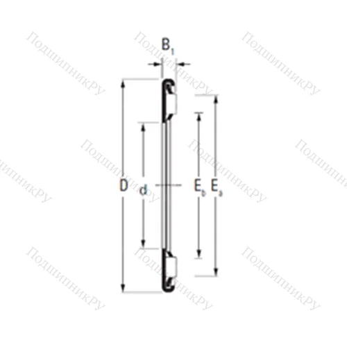 Подшипник игольчатый упорный AX 12 26