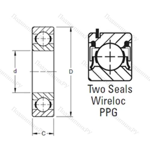 Подшипник шариковый радиальный 213NPPG