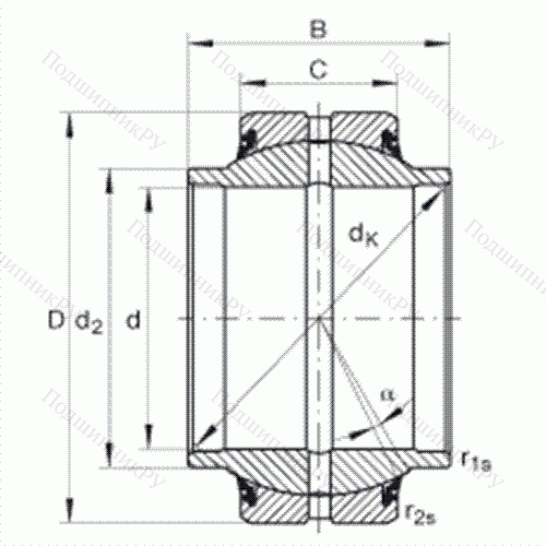 Подшипник шарнирный GE 70-HO-2RS
