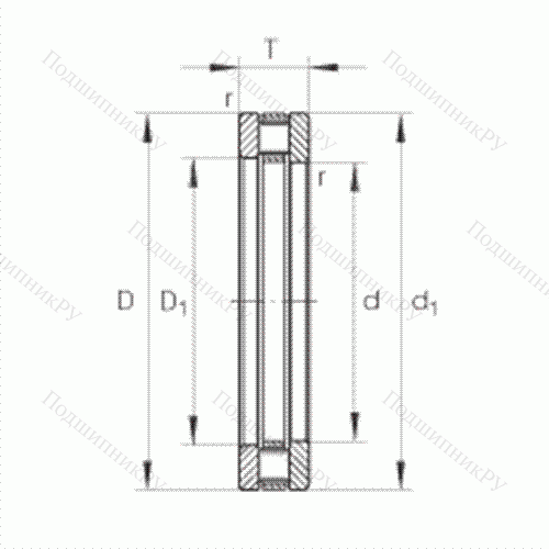 Подшипник роликовый упорный 81102-TV