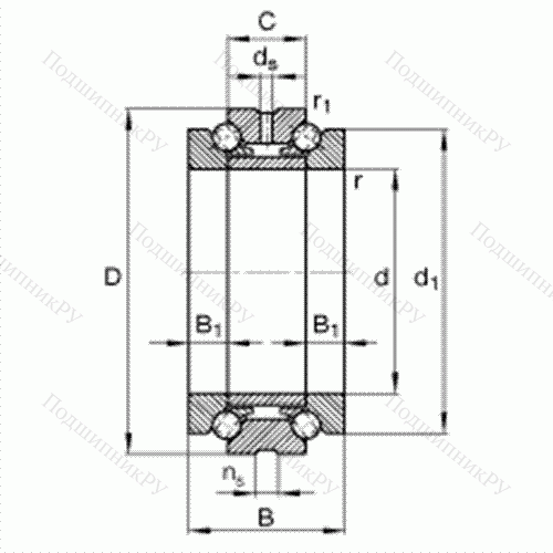 Подшипник шариковый упорно-радиальный 234452-M-SP