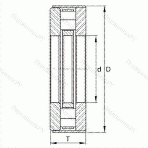 Подшипник роликовый упорный RCT 23-B
