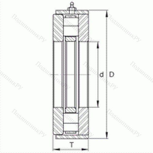 Подшипник роликовый упорный RWCT 27-B
