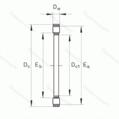 Подшипник роликовый упорный K 81224-TV