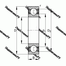 Подшипник S 6004-2RSR