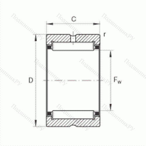 Подшипник роликовый игольчатый NK 29/20-TV